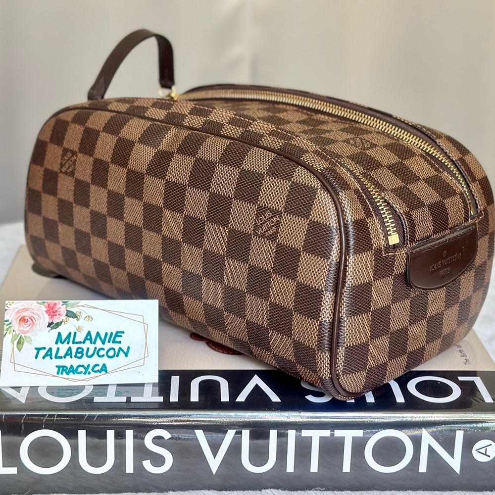 Louis Vuitton Dopp Kit King size Cosmetic Case Damier Ebene DISCONTINUED